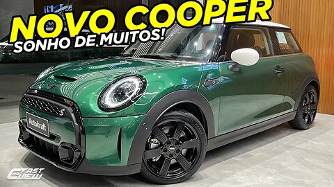 NOVO MINI COOPER S 2023 VERDE BRITISH RACING 3 PORTAS CUSTANDO QUASE R$300 MIL VALE A PENA?