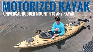 Motorized Kayak - Universal Rudder Mount Kit