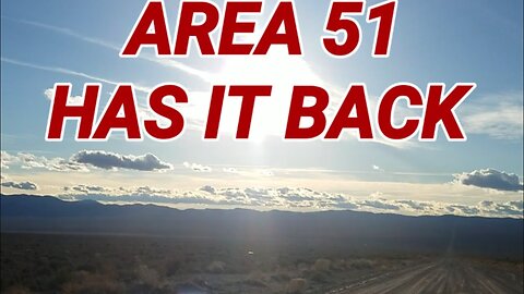 AREA 51 HAS IT BACK! ALL NIGHT ON GROOM LAKE ROAD.(FREEZING COLD) 2018