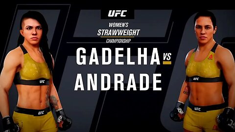 EA Sports UFC 3 Gameplay Jessica Andrade vs Claudia Gadelha