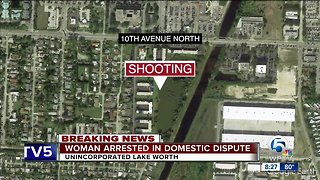 Woman arrested after shooting, stabbing near Lake Worth