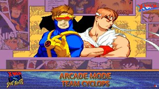 X-Men vs Street Fighter: Arcade Mode - Team Cyclops
