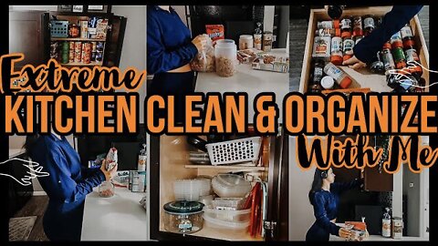 *EXTREME* KITCHEN CLEAN & ORGANIZE WITH ME 2021 | EXTREME SPEED CLEANING MOTIVATION | ez tingz