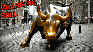 Charging Bull - Bowling Green - New York City - with animated map