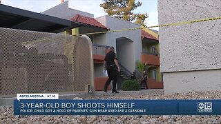 3-year-old rushed to hospital after shooting self at Glendale home