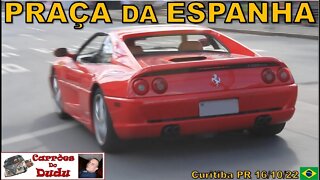 Praça Espanha 16/10/22 Carrões Dudu Curitiba Brasil Ferrari 355 F1 GTS Maserati Grancabrio S63 AMG