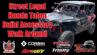 Honda Talon X4 Street Legal Build Accessory Walk-Around. Turn Signal Kit, Tires, Heater, etc.