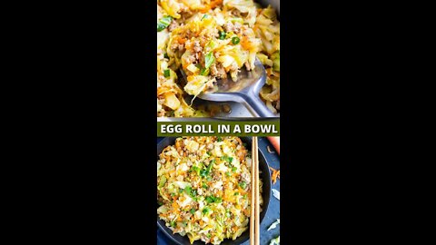 Dinner Recipes | Egg Rollina Bowl( Keto)- Evolving Table recipes
