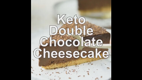 Keto Double Chocolate Cheesecake