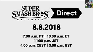 NEW Nintendo Direct ANNOUNCED for Super Smash Bros Ultimate!