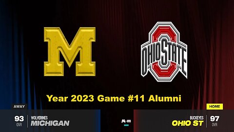 CFB 24 Michigan Wolverines Vs Ohio State Year 2023 Alumni
