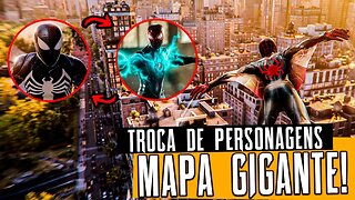 NOVIDADES DE MARVEL'S SPIDER-MAN 2: O Mapa Será Gigante é Troca De Personagens!