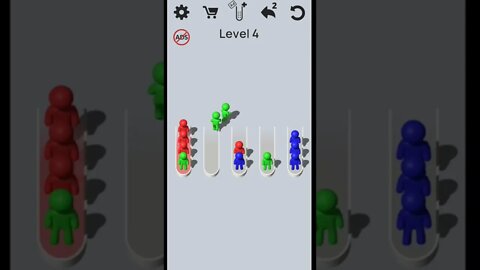 Crowd Sort Color Sort & Fill Gameplay Walkthrough Level 4 Chill Music Android #shorts 2