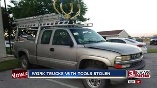 Work trucks with tools stolen