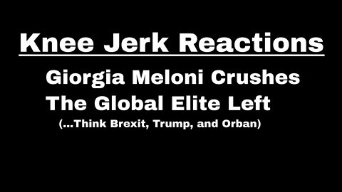 Italy's Giorgia Meloni Crushes The Global Elite Left: "They Pretend We Are Stupid"