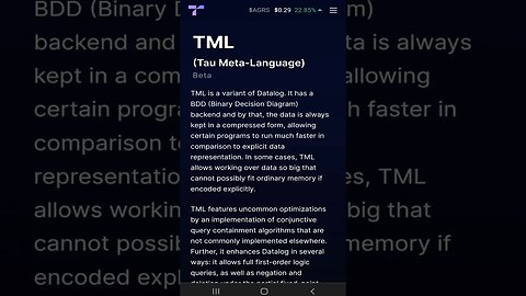 67 TML (Tau Meta-Language) 💎#shorts #TauNet #TML #Datalog #BDD #BinaryDecisionDiagram