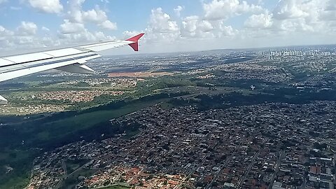 Taxiamento e Decolagem do Airbus A320 PR-MBA de Goiânia para Guarulhos