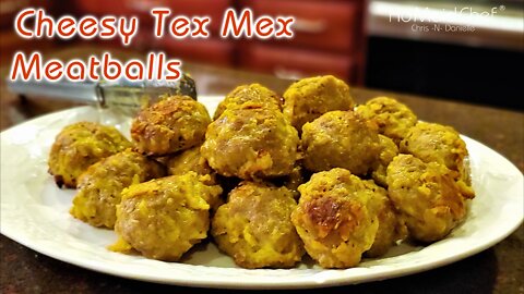 Cheesy Tex Mex Meatballs | Dining In With Danielle