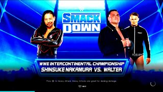 WWE Friday Night Smackdown Shinsuke Nakamura vs Gunther for the WWE Intercontinental Championship