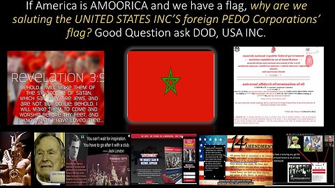 If AMOORICA has a flag, why are we SALUTING A FOREIGN PEDO USA INC FLAG? FIND OUT WHY.