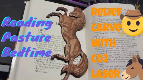 3D Horse bookmark Made with C02 Laser