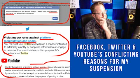 Which Policy Did I Violate? Facebook, Twitter and YouTube's Conflicting Reasons for Suspending Me