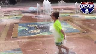 Splash Pad at Indian Riverside Park is a mom fav