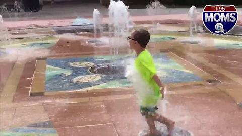 Splash Pad at Indian Riverside Park is a mom fav