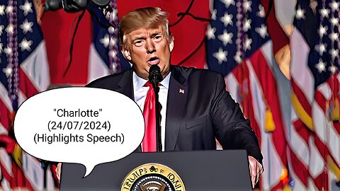 President Donald Trump Speech ❤️🔥 (Highlights) 2024 Charlotte (24/07/2024)