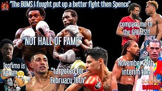 CRAWFORD THE BUMS I BEAT UP PUT UP A BETTER FIGHT THEN SPENCE WE RETIRE TODAY HE NOT HALL OF FAMER