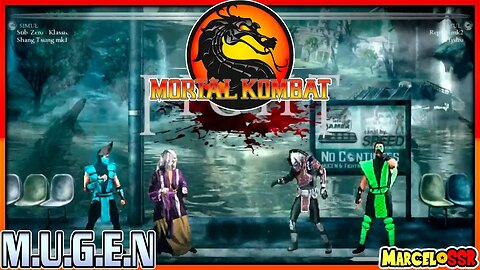 Sub Zero Klassic & Shang Tsung MK1 Vs. Reptile MK2 & Hydro - Mortal Kombat M.U.G.E.N