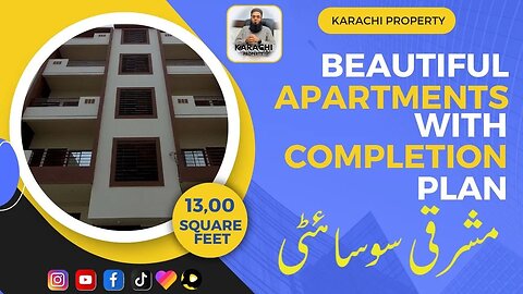 1300 Square Ft 3 Bed Drawing Lounge Apartment in Mashriqi Society - Karachi Property