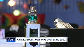 Couple sues vape shop after e-cigarette explodes