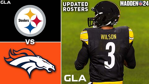 Russell Wilson Steelers vs. J.J. McCarthy Broncos | NFL Free Agency Rumor | Madden 24 PS5
