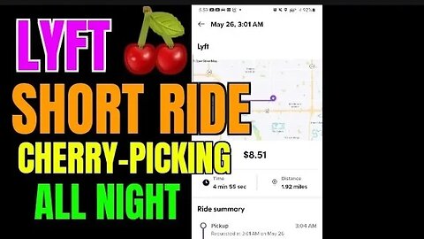 🍒 Lyft 🚘 UberX 🍒 Low-Mile Cherry-Picking Downtown Strategy