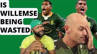 Is Cheslin Kolbe a better kicker than Damian Willemse?