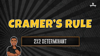 Cramer's Rule | 2x2 Determinant