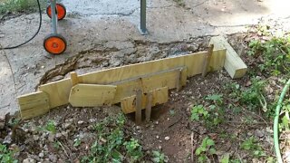 Fixing the Walkway with the Yardmax Cement Mixer