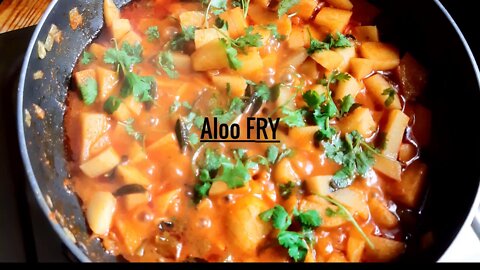 Aloo FRY (potato Fry) Recipe Simple And Tasty