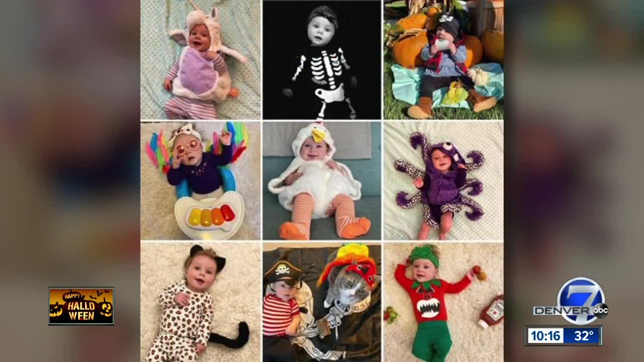 Mom dresses baby in different costumes through October