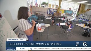 56 Schools Submit Wavier to Reopen