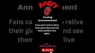 The Rolling Stones' Epic Tour Announcement #shorts #rollingstones #rocknroll