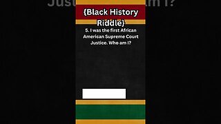 Black History Riddle 005