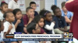 Tempe expanding free preschool program