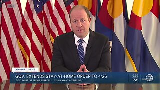 Gov. Jared Polis extends Colorado's stay-at-home order until April 26