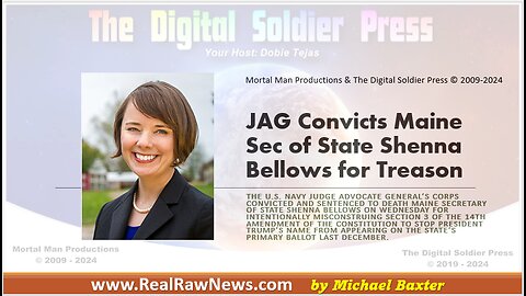 JAG Convicts Maine Sec of State Shenna Bellows for Treason