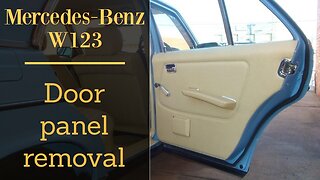 Mercedes Benz W123 - How to remove the door panel removal tutorial Class E