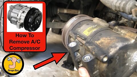 How To Remove A/c Compressor On Ford Escape And Mazda Tribute