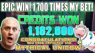 ✦ EPIC BONUS! ✦ 1,700 x WIN! 🎰700 + Free Games ➡️Mythical Unicow Captured | Raja Slots