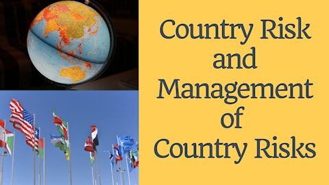 Country Risk and Management of Country Risks (Country Risk Management)